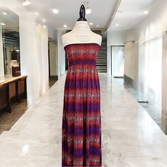 Gorgeous strapless maxi dress Fire Los Angeles size M - Picture 10 of 16